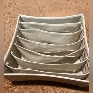 Gray Fabric Drawer Organizer